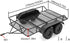 1/18 TRX4M K10 F150, 543g/each INJORA RC Trailer for Hauling Behind Car - Metal Hitch Mount Trailer for RC Crawler