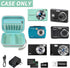 Digital Camera Case for CAMKORY/for Kodak Pixpro/for VAHOIALD/for Sony DSCW800 830/ for Canon PowerShot 180 190. Kids Vlogging Cameras Storage Holder for Accessories (Box Only)-Green