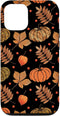 iPhone 12/12 Pro Fall Leaves and Pumpkins Pattern Halloween Autumn Gifts Case