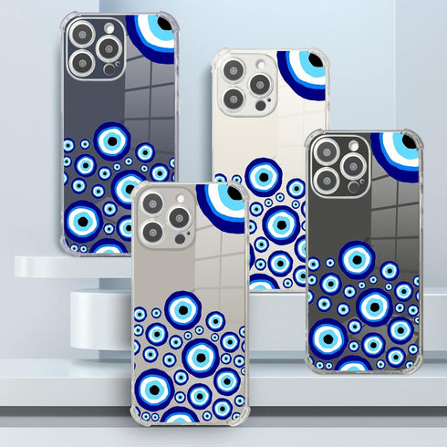 Roemary Eyes Case for iPhone 11, Blue Eyes Design with Screen Protector, Soft TPU Protective Case