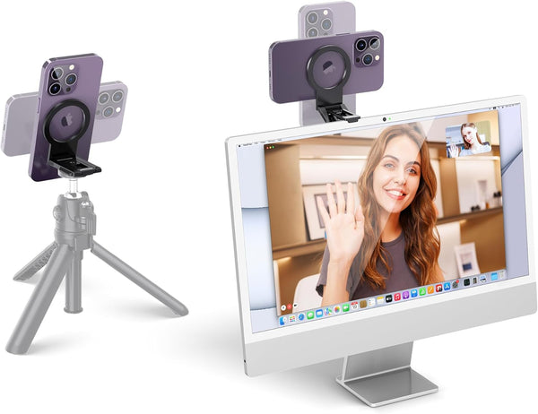 PROfezzion Metal Continuity Camera Mount for Mac Desktops & Displays, Compatible with iMac 2017 & Later