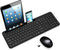 LeadsaiL Wireless Keyboard and Mouse Combo, Full-Sized Computer Keyboard Set with Phone Holder for Windows Laptop