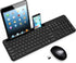 LeadsaiL Wireless Keyboard and Mouse Combo, Full-Sized Computer Keyboard Set with Phone Holder for Windows Laptop