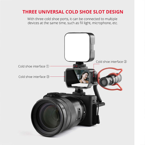 Flip Screen,Mirrorless Camera Universal Cold Shoe Mount Flip Screen Exhibition Stand,for Mirrorless Camera Photography