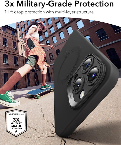 ESR iPhone16 16 6.3 inch for Pro Case with MagSafe, Supports Magnetic Charging, Smooth & Slim Silicone Case