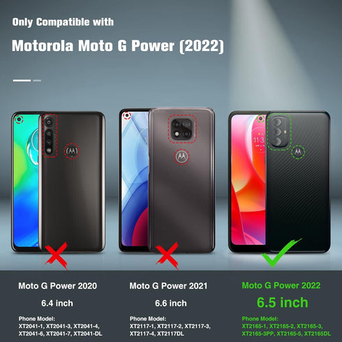 BNIUT for Motorola Moto G Power 2022 Case, Dual Layer Protective Heavy Duty Shockproof Cover for Moto G Play 2023