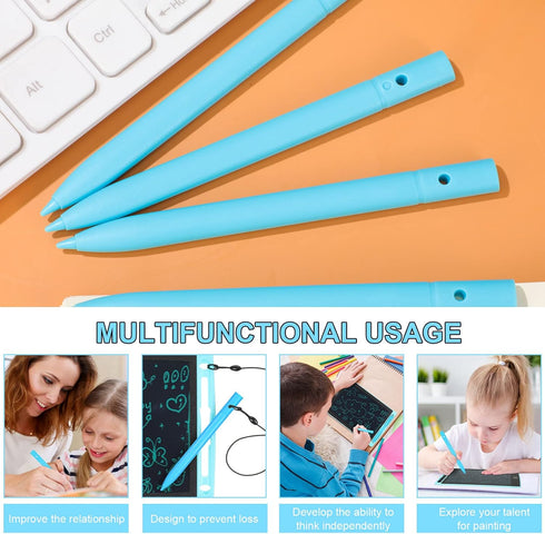 4.5 Inch Replacement Stylus Drawing Pen, 4 Pieces Toddler Drawing Tablet Pens with 4 Hanging Rope for LCD Writing Tablet