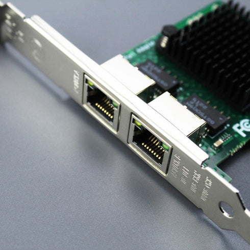 GLOTRENDS LE8202 2 RJ45 Gigabit Network Card with Ports for Soft Router, NAS Link Aggregation, Network Isolation, etc