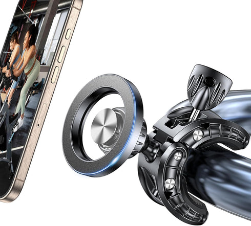 Coolpow Gym Magnetic Phone Holder Mount for MagSafeStrong Magnets Stroller Phone Holder Adjustable
