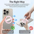 KIJUKI 16 15 14 13 12 Magnetic Silicone Ring Grip Phone Holder,Magnetic Loop Grip,Compatible with Phone Accessories