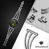 Bands Compatible with Samsung Galaxy Watch 46mm / Galaxy 3 45mm, 22mm Bling Diamond Stainless Steel Metal Replacement