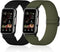 2 Pack Stretchy Nylon Watch Bands Compatible with Mindrose H80 1.47 inch Smart Watch, Loop Soft Elastic Straps for