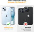 Diaclara Rugged Case for iPhone 15 Plus 6.7'', Full Body with Built-in Touch Sensitive Anti-Scratch Screen Protector -