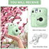 Rieibi Clear Case for Fuji Instax Mini 12, Hard Carrying Bag with Photo Storage Pocket & Shoulder Strap