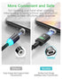 Kuulaa Magnetic USB C Cable (2 Pack 3ft) - 3A Fast Charging Nylon Braided USB Type C Charger for Samsung.