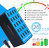 FUHAOXUAN Station,100W 20-Port USB Charging Multi Device Charger with Intelligent Safety Features,Charging Station
