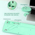 COVEVA 2.4GHz 104 Set Colorful Wireless Keyboard and Mouse Combo, Wireless Retro Cute Round Keycaps Keyboard, Keys