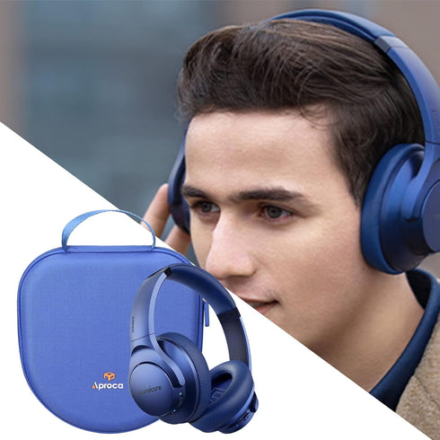Aproca Hard Travel Case for Soundcore Anker Life Q20 Noise Cancelling Headphones - Blue, Durable & Protective.