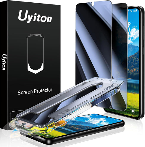 Uyiton UnBreak-Glass for Samsung Galaxy S23 Plus Privacy Screen Protector, [Ultrasonic Fingerprint