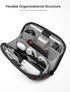 tomtoc Travel Cable Organizer Pouch, Portable Waterproof Electronics Accessories Carry Case for Charger, Cables, USB