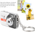 Pomya Mini DV Camera, Small Video Camera Recorder Motion Detection Support 32G Memory, USB Mini Camera Keychain Video Recorder for Webcam, Kids Students (Silver Gray) by Pomya