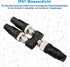 M12 5 Pin Aviation Wire Connector Male to Female Y Connector, Lonlonty 12mm Industrial Circular Waterproof IP67