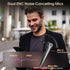 Headset, 120Hrs IPX7, V5.4 Atheewon Bluetooth Wireless Bluetooth Earpiece with ENC Noise Canceling Mic, Talk Single-Ear