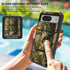 Google Pixel 8 Pro Phone Case, Slide Camera Cover with Built-in Kickstand, Camouflage Design, Shockproof