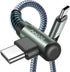 AINOPE 60W Type C to Type C Cable 4-Pack: 10FT, 6.6FT, 3.3FT, Right Angle, Fast Charging for Samsung S22, Note 20
