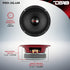 DS18 PRO-X6.4M Loudspeaker - 6.5", Midrange, Red Aluminum Bullet, 500W Max, Premium Quality Audio Door Speaker