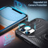 Anqrp Designed for iPhone 11 Case, Military Grade Protective Cover with Enhanced Metal Ring Kickstand - Black