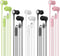 USB C Earbuds with Microphone 5 Pack, Wired Headphones, Noise Isolating, Heavy Bass Stereo for USB-C Devices