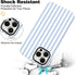 flewfun 13/14 Magnetic for iPhone Case Cute Stripes Phone Case, Shockproof Slim TPU and Hard PC Protective Phone Cover