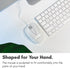 Macally USB Wired Mouse - 3 Button, Scroll Wheel, 5 Foot Long Cord, Compatible with Apple and Windows