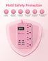 Beeiker 6 USB(2 5Ft 24W 4 USB C) Pink Extension Cord- Travel Power Strip with USB Charging Station and Outlets, Pink
