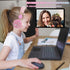 SVYHUOK Unicorn Bluetooth Headphones for Kids Girls, Pink Cat Ear Wireless Headset with Microphone, Safe Volume Limited