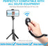 2 Pack Wireless Camera Remote Control for iPhone & Android Phones, Clicker for Photos & Videos - Pink & Purple