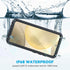 Lanhiem Magnetic Case for Samsung Galaxy S24+ Plus - IP68 Waterproof Dustproof Rugged Full Body Cover (Black/Clear)