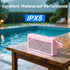 HOTTABLET IPX5 Bluetooth Speaker Wireless Portable Waterproof for Home Party Outdoor Beach, Pink