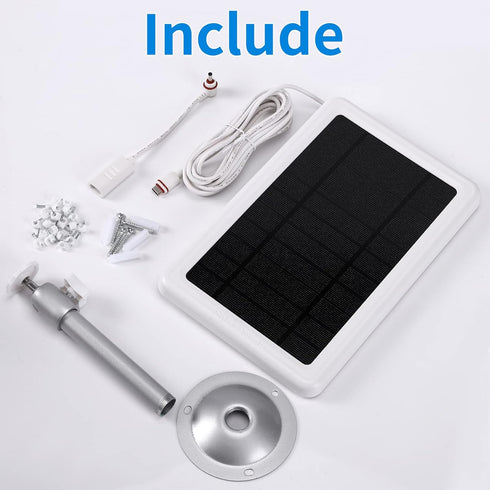 Solar Panel for Ring Camera, Compatible with Ring Stick Up Cam, Stick Up Cam Pro, Ring Spotlight Cam, Spotlight Cam