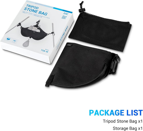9 JJC Tripod Weights Stone Bag, Heavy Duty Weighted Sand Bags for Tripod Easel Light Stand Photography Astrophotography