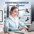 Truck Driver Bluetooth Headset, Wireless Earbuds with Earhooks, IPX7 Waterproof, Dual Microphone Earpiece, In Ear Hands