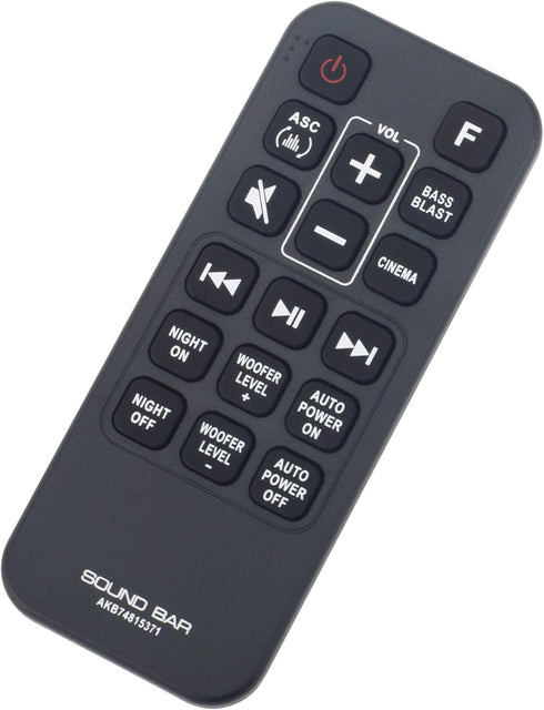 AKB74815371 Replaced Remote for LG Sound Bar, Compatible with SJ4 SK4D SJ4Y SJ3 SPJ4B-W SL3D SPH4B-W SLM3D