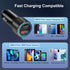 USB C Car Charger 5 Pack, Bangfun 36W Dual Port PD&QC 3.0 Fast Charging Adapter for iPhone 15/14/13/12/11 Pro Max