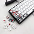 JSJT Plum Blossom Keycaps 135 Keys PBT Dye Sublimation Custom Keycaps with Keycap Puller for Mechanical Keyboard