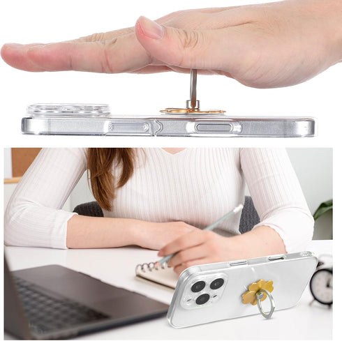 Teaaha 8 360 180 Pcs Cell Phone Ring Holder, Rotate and Adjustable Ring Holder for Phone Case, Rings Stand for Cell