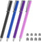 METRO Universal Stylus Pens for Touch Screens, High Sensitivity Capacitive Stylus with Fiber Tips, 2 in 1 Touch Screen