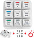 Cherry MX Key Switch Tester Mechanical Keyboard Sampler Tool Kit with Puller and O Rings (9-Key Printed PBT Keycap)