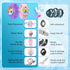 Waterproof Airtag Bracelets for Kids, 2 Pack Soft Silicone Hidden Wristband, Lightweight GPS Tracker Holder