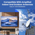 DALQUIS 2Pcs 5G 4G 5G 5-608 LTE Filter for TV Antennas, Reduce Interference Pixilation Deliver Crystal-Clear Digital TV